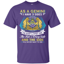 Load image into Gallery viewer, As A Gemini I Have 3 Sides Birthday Zodiac Shirt VA02 - as-a-gemini-i-have-3-sides-birthday-zodiac-shirt-va02-vivianstorescom-5