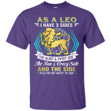 Load image into Gallery viewer, As A Leo I Have 3 Sides Birthday Zodiac Shirt VA02 - as-a-leo-i-have-3-sides-birthday-zodiac-shirt-va02-vivianstorescom-2