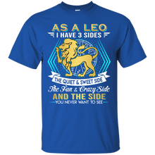 Load image into Gallery viewer, As A Leo I Have 3 Sides Birthday Zodiac Shirt VA02 - as-a-leo-i-have-3-sides-birthday-zodiac-shirt-va02-vivianstorescom-3