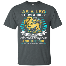 Load image into Gallery viewer, As A Leo I Have 3 Sides Birthday Zodiac Shirt VA02 - as-a-leo-i-have-3-sides-birthday-zodiac-shirt-va02-vivianstorescom-5