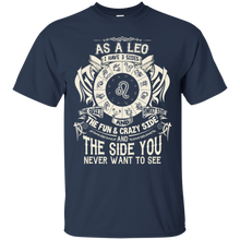 Load image into Gallery viewer, As A Leo Zodiac I Have Three Sides Birthday Shirt LT01 - as-a-leo-zodiac-i-have-three-sides-birthday-shirt-lt01-vivianstorescom-2