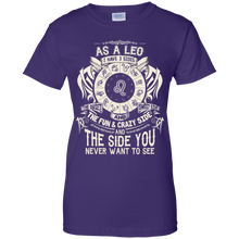 Load image into Gallery viewer, As A Leo Zodiac I Have Three Sides Birthday Shirt LT01 - as-a-leo-zodiac-i-have-three-sides-birthday-shirt-lt01-vivianstorescom-8