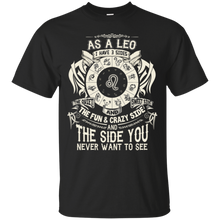 Load image into Gallery viewer, As A Leo Zodiac I Have Three Sides Birthday Shirt LT01 - as-a-leo-zodiac-i-have-three-sides-birthday-shirt-lt01-vivianstorescom