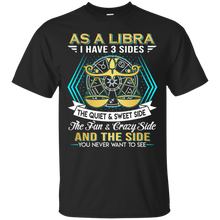 Load image into Gallery viewer, As A Libra I Have 3 Sides Birthday Zodiac Shirt VA02 - as-a-libra-i-have-3-sides-birthday-zodiac-shirt-va02-vivianstorescom