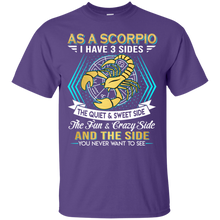 Load image into Gallery viewer, As A Scorpio I Have 3 Sides Birthday Zodiac Shirt VA02 - as-a-scorpio-i-have-3-sides-birthday-zodiac-shirt-va02-vivianstorescom-2