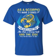 Load image into Gallery viewer, As A Scorpio I Have 3 Sides Birthday Zodiac Shirt VA02 - as-a-scorpio-i-have-3-sides-birthday-zodiac-shirt-va02-vivianstorescom-3