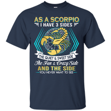 Load image into Gallery viewer, As A Scorpio I Have 3 Sides Birthday Zodiac Shirt VA02 - as-a-scorpio-i-have-3-sides-birthday-zodiac-shirt-va02-vivianstorescom-4