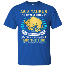 Load image into Gallery viewer, As A Taurus I Have 3 Sides Birthday Zodiac Shirt VA02 - as-a-taurus-i-have-3-sides-birthday-zodiac-shirt-va02-vivianstorescom-3