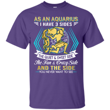 Load image into Gallery viewer, As An Aquarius I Have 3 Sides Birthday Zodiac Shirt VA02 - as-an-aquarius-i-have-3-sides-birthday-zodiac-shirt-va02-vivianstorescom-2