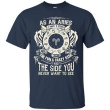 Load image into Gallery viewer, As An Aries Zodiac I Have Three Sides Birthday Shirt LT01 - as-an-aries-zodiac-i-have-three-sides-birthday-shirt-lt01-vivianstorescom