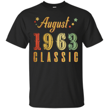 Load image into Gallery viewer, August 1963 Classic Great Vintage Birthday Shirt HT01 - august-1963-classic-great-vintage-birthday-shirt-ht01-vivianstorescom