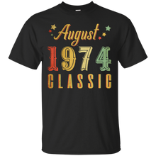 Load image into Gallery viewer, August 1974 Classic Great Vintage Birthday Shirt HT01 - august-1974-classic-great-vintage-birthday-shirt-ht01-vivianstorescom
