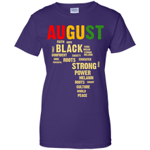 Load image into Gallery viewer, August Afro Color Words African Birthday Shirt HT01 - august-afro-color-words-african-birthday-shirt-ht01-vivianstorescom-10