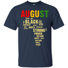 Load image into Gallery viewer, August Afro Color Words African Birthday Shirt HT01 - august-afro-color-words-african-birthday-shirt-ht01-vivianstorescom-2
