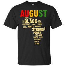 Load image into Gallery viewer, August Afro Color Words African Birthday Shirt HT01 - august-afro-color-words-african-birthday-shirt-ht01-vivianstorescom