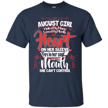 Load image into Gallery viewer, August Girl A Mouth She Can't Control Birthday Shirt LT01 - august-girl-a-mouth-she-cant-control-birthday-shirt-lt01-vivianstorescom-2