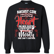 Load image into Gallery viewer, August Girl A Mouth She Can't Control Birthday Shirt LT01 - august-girl-a-mouth-she-cant-control-birthday-shirt-lt01-vivianstorescom-5