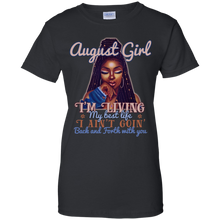 Load image into Gallery viewer, August Girl - I&#39;m Living My Best Life Birthday Shirt HT01 - august-girl-im-living-my-best-life-birthday-shirt-ht01-vivianstorescom-8