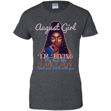 Load image into Gallery viewer, August Girl - I&#39;m Living My Best Life Birthday Shirt HT01 - august-girl-im-living-my-best-life-birthday-shirt-ht01-vivianstorescom-9