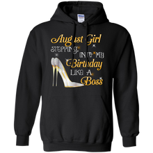 Load image into Gallery viewer, August Girl Stepping Into My Birthday Like A Boss Tee HA01 - august-girl-stepping-into-my-birthday-like-a-boss-tee-ha01-vivianstorescom-3