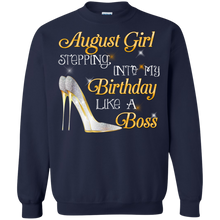 Load image into Gallery viewer, August Girl Stepping Into My Birthday Like A Boss Tee HA01 - august-girl-stepping-into-my-birthday-like-a-boss-tee-ha01-vivianstorescom-6