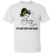 Load image into Gallery viewer, Autism Mom It&#39;s Not For The Weak Strong Autism Mom T-shirt HA02 - autism-mom-its-not-for-the-weak-strong-autism-mom-t-shirt-ha02-vivianstorescom-2