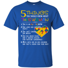 Load image into Gallery viewer, Autism Mom T-Shirt 5 Things You Should Know About Autism&#39;s Day - autism-mom-t-shirt-5-things-you-should-know-about-autisms-day-vivianstorescom-3