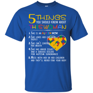 Autism Mom T-Shirt 5 Things You Should Know About Autism's Day - autism-mom-t-shirt-5-things-you-should-know-about-autisms-day-vivianstorescom-3