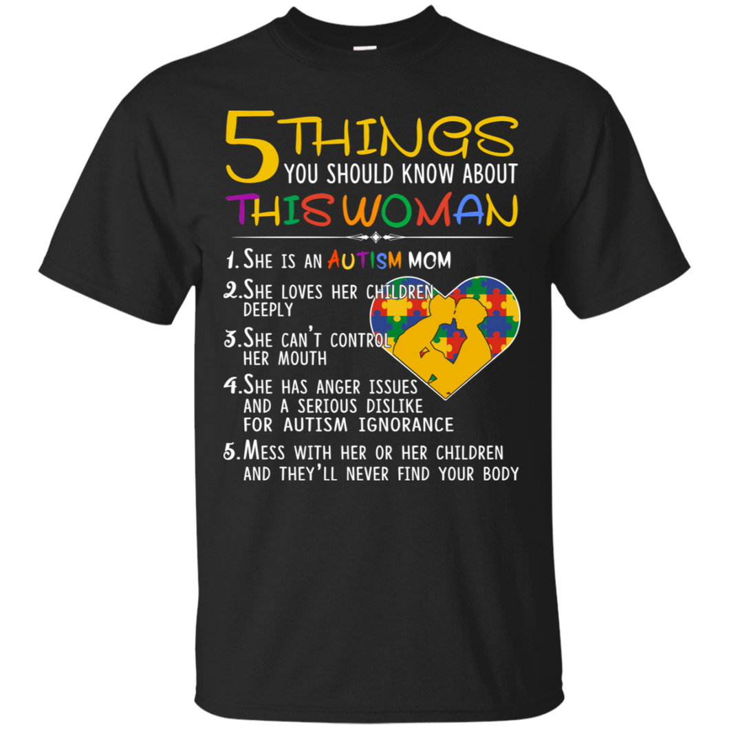 Autism Mom T-Shirt 5 Things You Should Know About Autism's Day - autism-mom-t-shirt-5-things-you-should-know-about-autisms-day-vivianstorescom