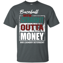 Load image into Gallery viewer, Baseball Mom Straight Outta Money And Laundry Detergent Shirt KA01 - baseball-mom-straight-outta-money-and-laundry-detergent-shirt-ka01-vivianstorescom-2