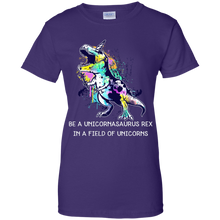 Load image into Gallery viewer, Be A Unicornasaurus T-Rex In A Field Of Unicorns Shirt HT01 - be-a-unicornasaurus-t-rex-in-a-field-of-unicorns-shirt-ht01-vivianstorescom-10