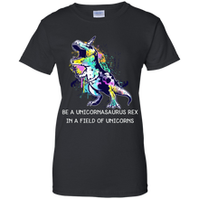 Load image into Gallery viewer, Be A Unicornasaurus T-Rex In A Field Of Unicorns Shirt HT01 - be-a-unicornasaurus-t-rex-in-a-field-of-unicorns-shirt-ht01-vivianstorescom-8