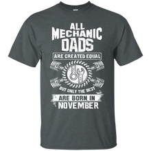 Load image into Gallery viewer, Best Mechanic Dads Are Born In November Shirt HA01 - best-mechanic-dads-are-born-in-november-shirt-ha01-vivianstorescom-3