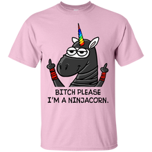 Load image into Gallery viewer, Bitch Please I'm a Ninjacorn Funny Ninja Unicorn Shirt VA01 - bitch-please-im-a-ninjacorn-funny-ninja-unicorn-shirt-va01-vivianstorescom-3