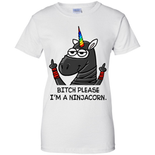 Load image into Gallery viewer, Bitch Please I'm a Ninjacorn Funny Ninja Unicorn Shirt VA01 - bitch-please-im-a-ninjacorn-funny-ninja-unicorn-shirt-va01-vivianstorescom-8