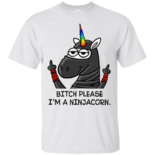 Load image into Gallery viewer, Bitch Please I'm a Ninjacorn Funny Ninja Unicorn Shirt VA01 - bitch-please-im-a-ninjacorn-funny-ninja-unicorn-shirt-va01-vivianstorescom
