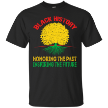 Load image into Gallery viewer, Black History Honoring The Past Inspiring The Future African T-Shirt VA01 - black-history-honoring-the-past-inspiring-the-future-african-t-shirt-va01-vivianstorescom