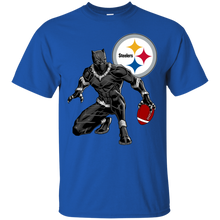 Load image into Gallery viewer, Black Panther Steelers Football Team T-shirt - black-panther-steelers-football-team-t-shirt-vivianstorescom-3