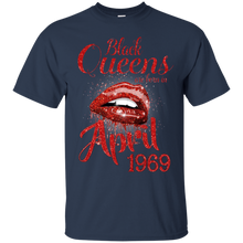 Load image into Gallery viewer, Black Queens Are Born In April 1969 Birthday Shirt LT01 - black-queens-are-born-in-april-1969-birthday-shirt-lt01-vivianstorescom-2