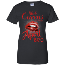 Load image into Gallery viewer, Black Queens Are Born In April 1970 Birthday Shirt LT01 - black-queens-are-born-in-april-1970-birthday-shirt-lt01-vivianstorescom-7