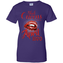 Load image into Gallery viewer, Black Queens Are Born In April 1970 Birthday Shirt LT01 - black-queens-are-born-in-april-1970-birthday-shirt-lt01-vivianstorescom-8