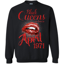 Load image into Gallery viewer, Black Queens Are Born In April 1971 Birthday Shirt LT01 - black-queens-are-born-in-april-1971-birthday-shirt-lt01-vivianstorescom-5