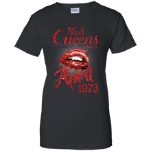 Load image into Gallery viewer, Black Queens Are Born In April 1973 Birthday Shirt LT01 - black-queens-are-born-in-april-1973-birthday-shirt-lt01-vivianstorescom-7