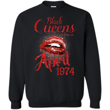 Load image into Gallery viewer, Black Queens Are Born In April 1974 Birthday Shirt LT01 - black-queens-are-born-in-april-1974-birthday-shirt-lt01-vivianstorescom-5