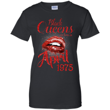 Load image into Gallery viewer, Black Queens Are Born In April 1975 Birthday Shirt LT01 - black-queens-are-born-in-april-1975-birthday-shirt-lt01-vivianstorescom-7