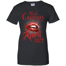 Load image into Gallery viewer, Black Queens Are Born In April 1977 Birthday Shirt LT01 - black-queens-are-born-in-april-1977-birthday-shirt-lt01-vivianstorescom-7