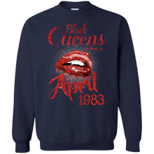 Load image into Gallery viewer, Black Queens Are Born In April 1983 Birthday Shirt LT01 - black-queens-are-born-in-april-1983-birthday-shirt-lt01-vivianstorescom-6