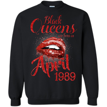 Load image into Gallery viewer, Black Queens Are Born In April 1989 Birthday Shirt LT01 - black-queens-are-born-in-april-1989-birthday-shirt-lt01-vivianstorescom-5