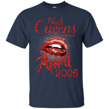 Load image into Gallery viewer, Black Queens Are Born In April 2006 Birthday Shirt LT01 - black-queens-are-born-in-april-2006-birthday-shirt-lt01-vivianstorescom-2