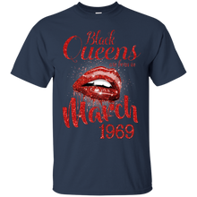 Load image into Gallery viewer, Black Queens Are Born In March 1969 Birthday Shirt For Woman LT01 - black-queens-are-born-in-march-1969-birthday-shirt-for-woman-lt01-vivianstorescom-2